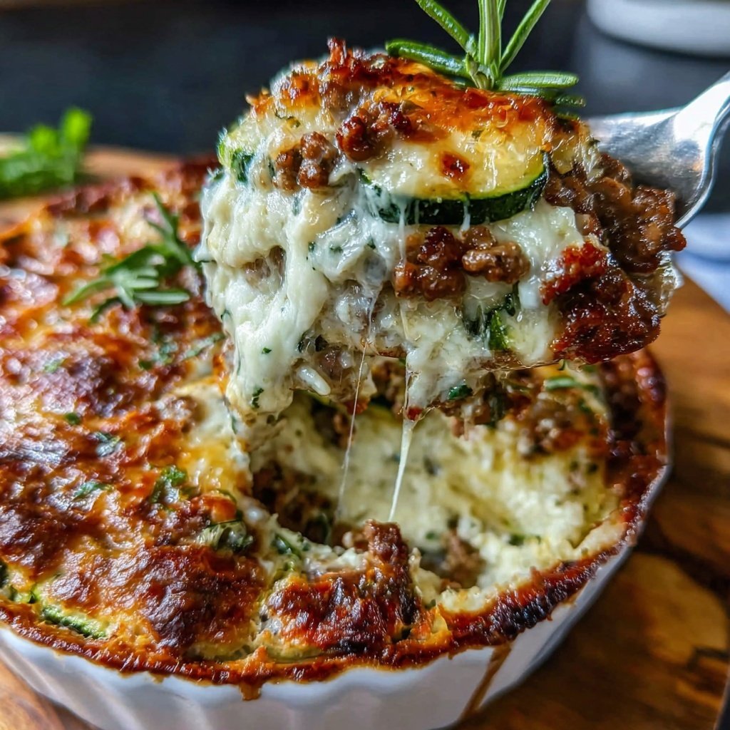 Hamburger Meat And Zucchini Casserole