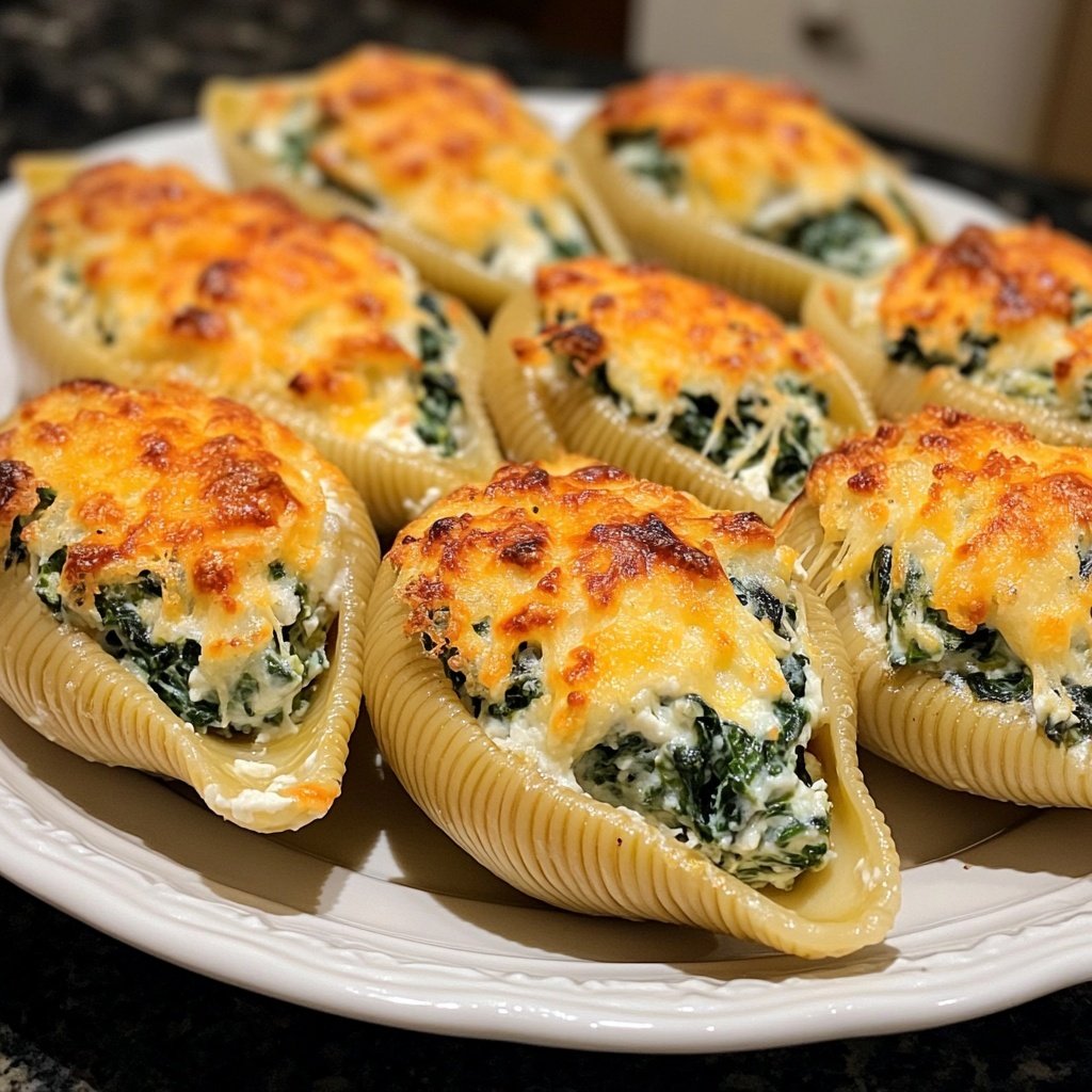 Romantic Spinach Ricotta Stuffed Shells