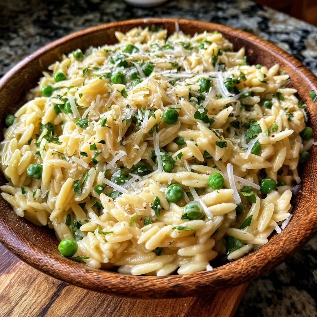 Romantic Creamy Orzo for Two