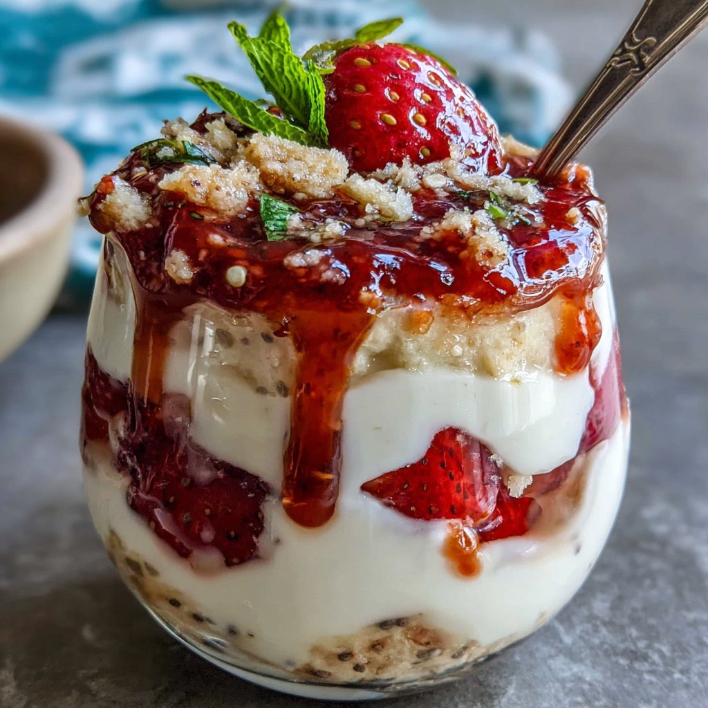 Strawberry Chia Yogurt Cups