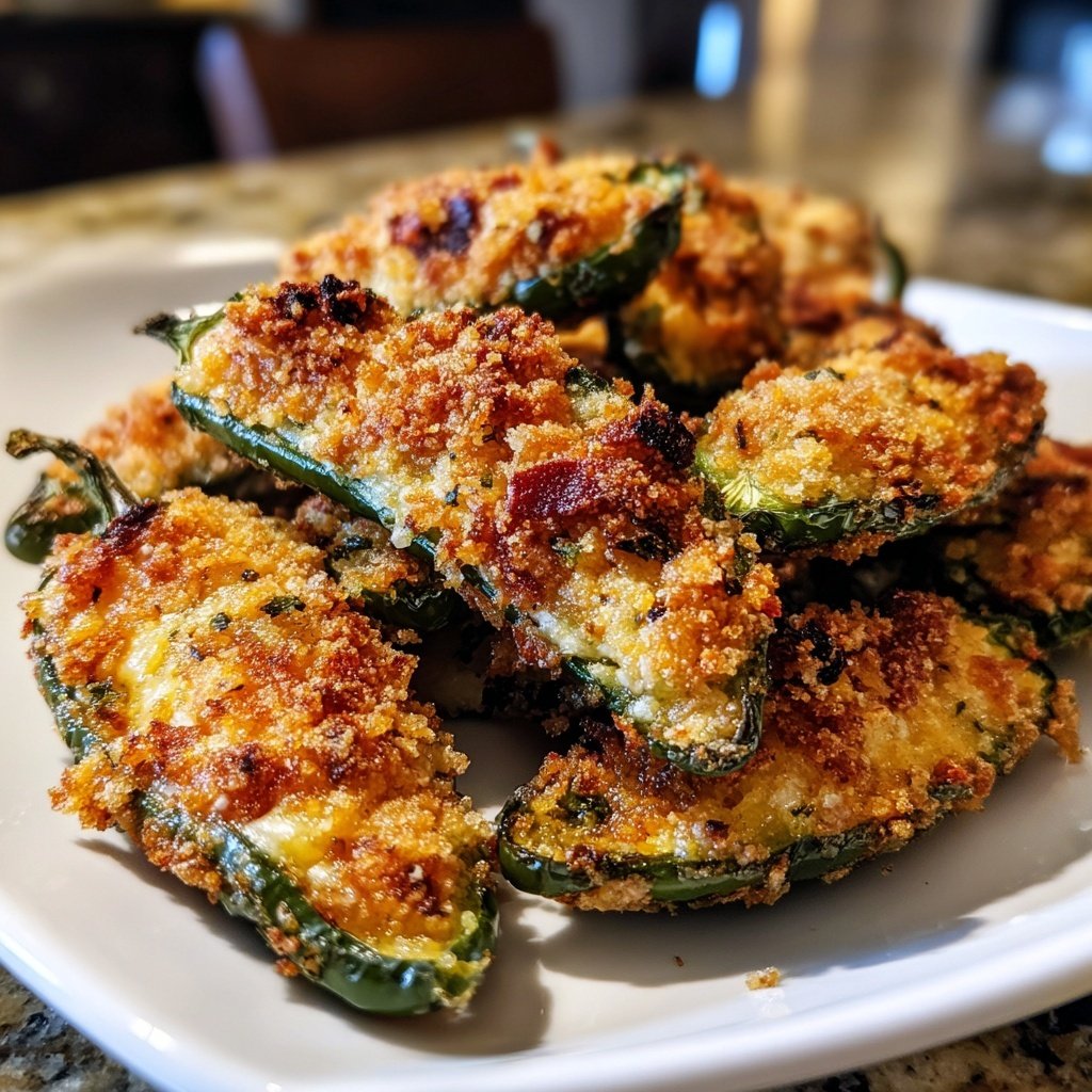 Jalapeno Poppers with Cheddar and Garlic