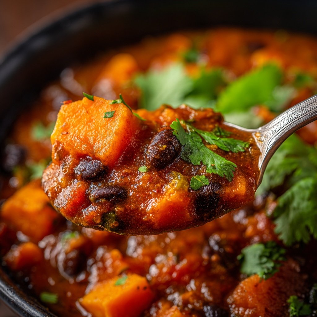 Healthy Crockpot Sweet Potato Chili