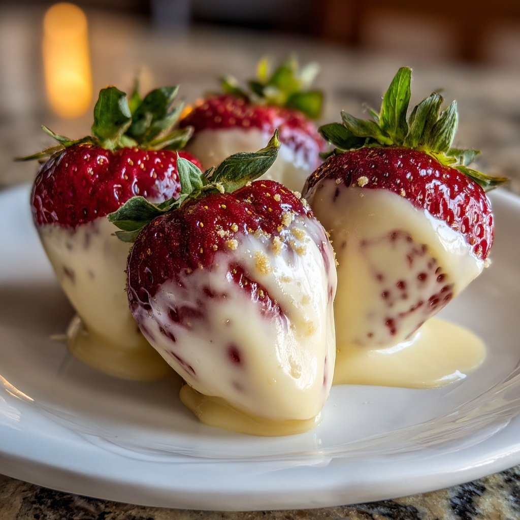 White Chocolate Strawberries