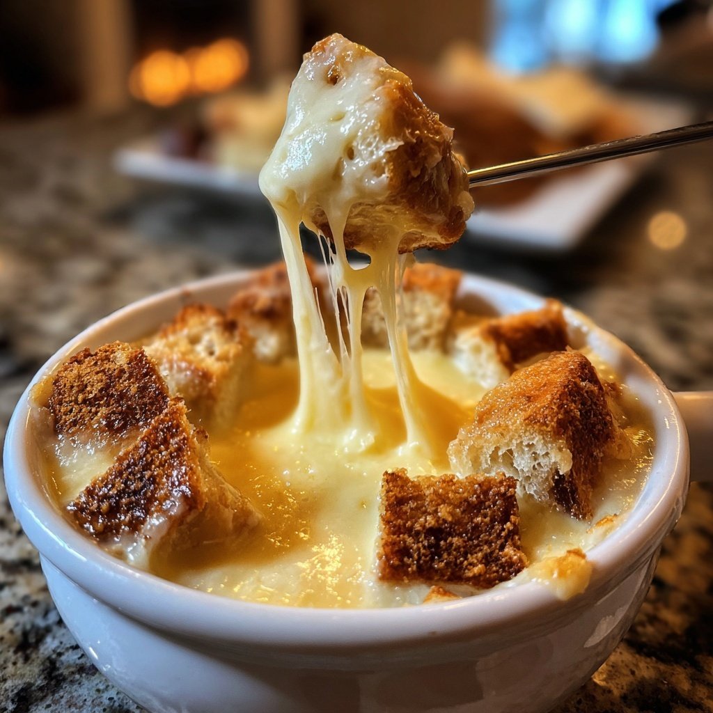 Fondue with Gruyere and Emmental