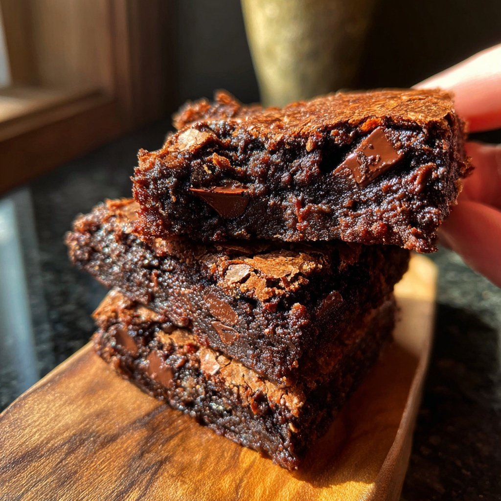 Chewy Brownies With Sourdough Discard
