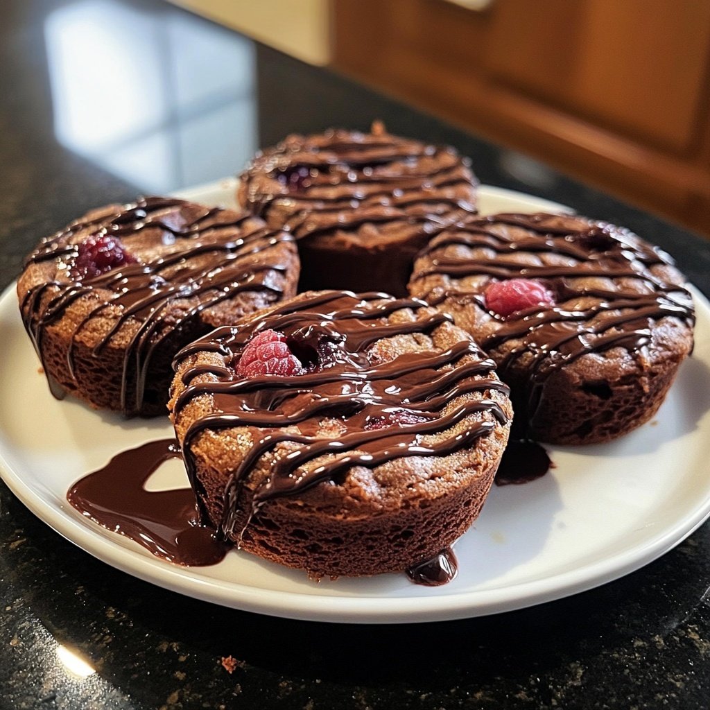 Chocolate Raspberry Lava Cakes