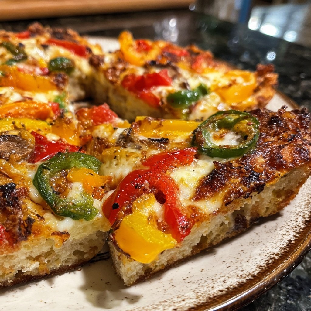 Super Bowl Food Sheet Pan Veggie Pizza