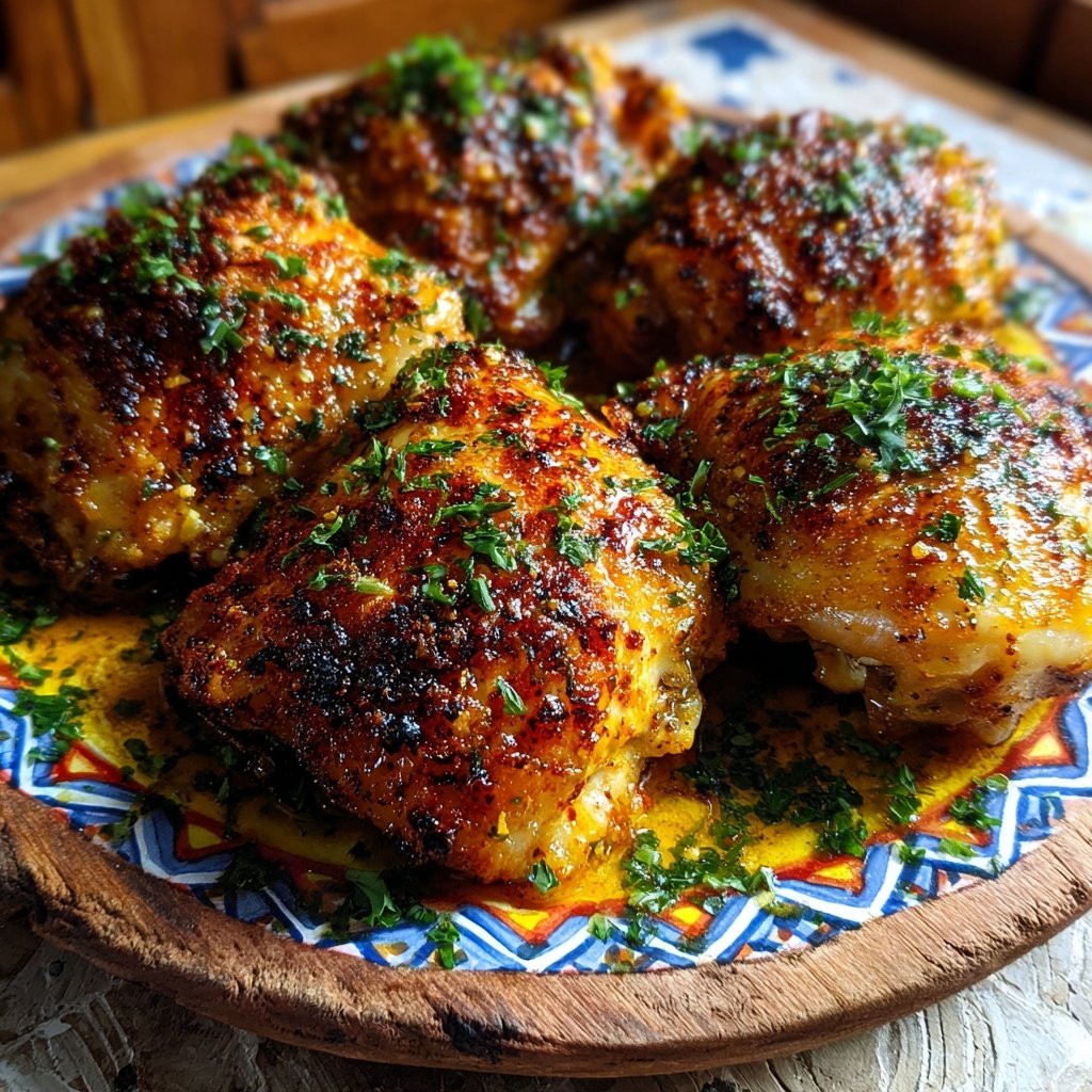 Baked Chicken Thighs With Paprika
