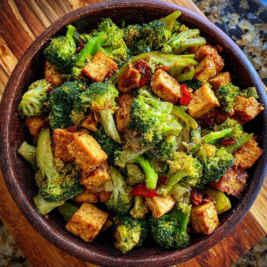 Healthy Dinner Broccoli Tofu Stir Fry
