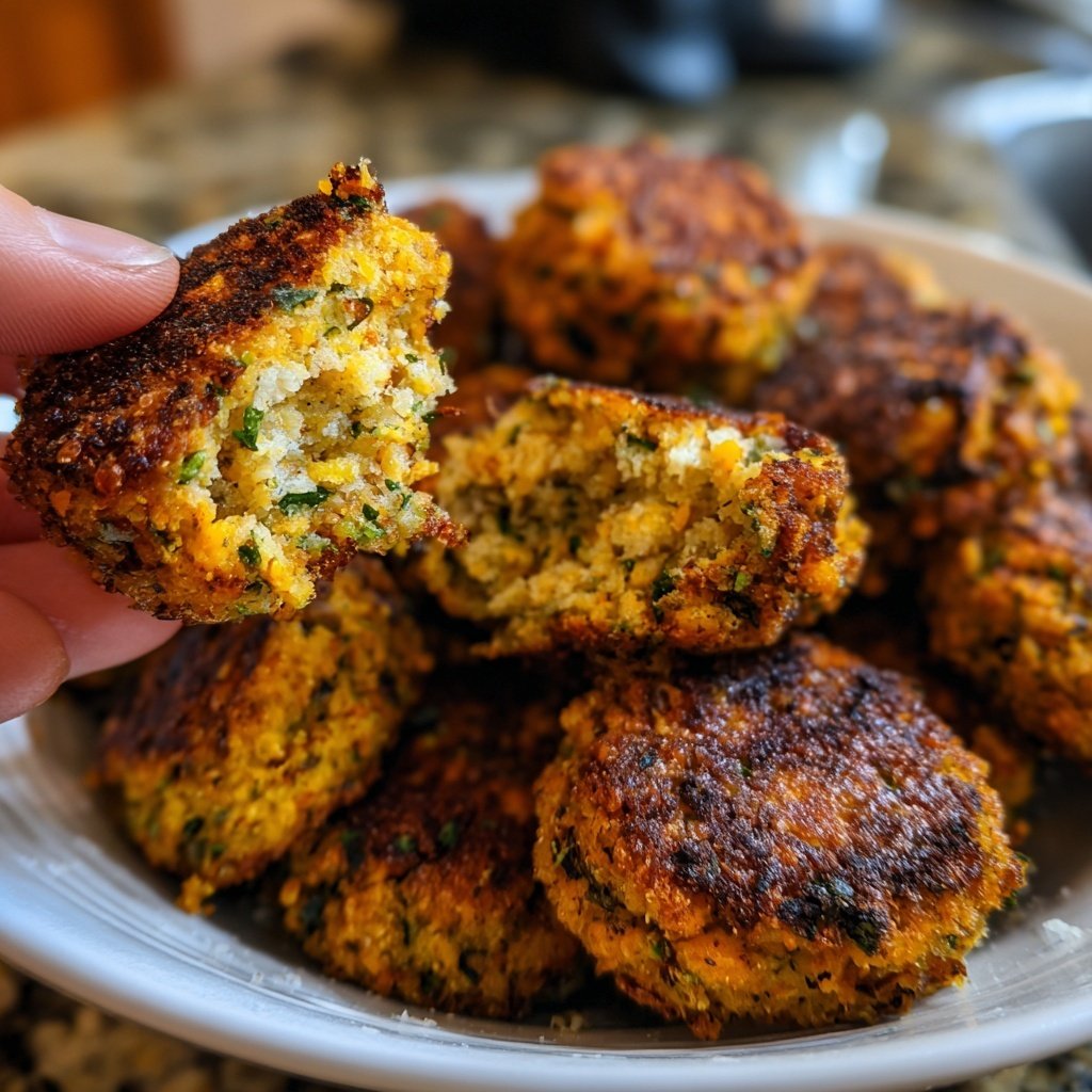 Crispy Chickpea Veggie Nuggets