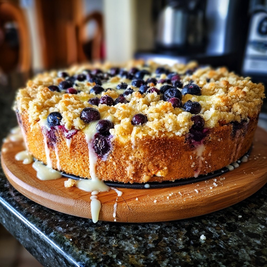 Lemon Blueberry Crumb Coffee Cake