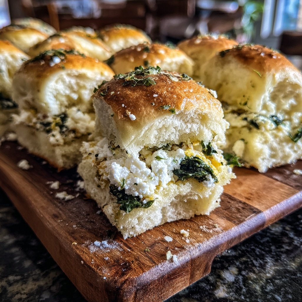 Easy Slider Spinach Feta Veggie Sliders