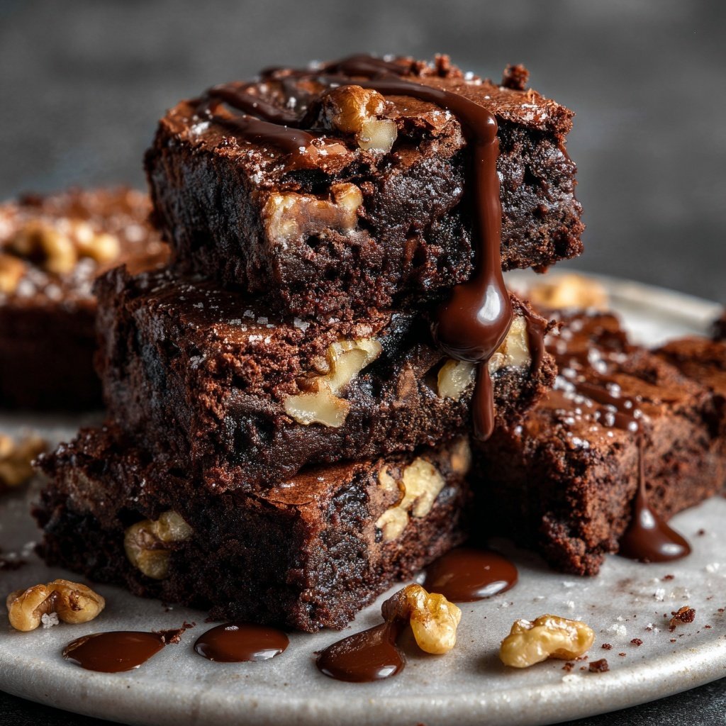 Chocolate Fudge Walnut Brownies