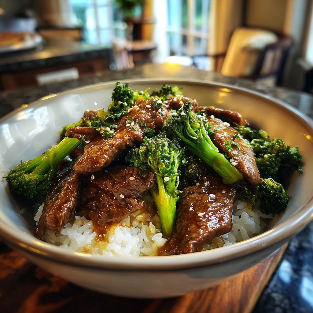 High Protein Beef And Broccoli Bowl