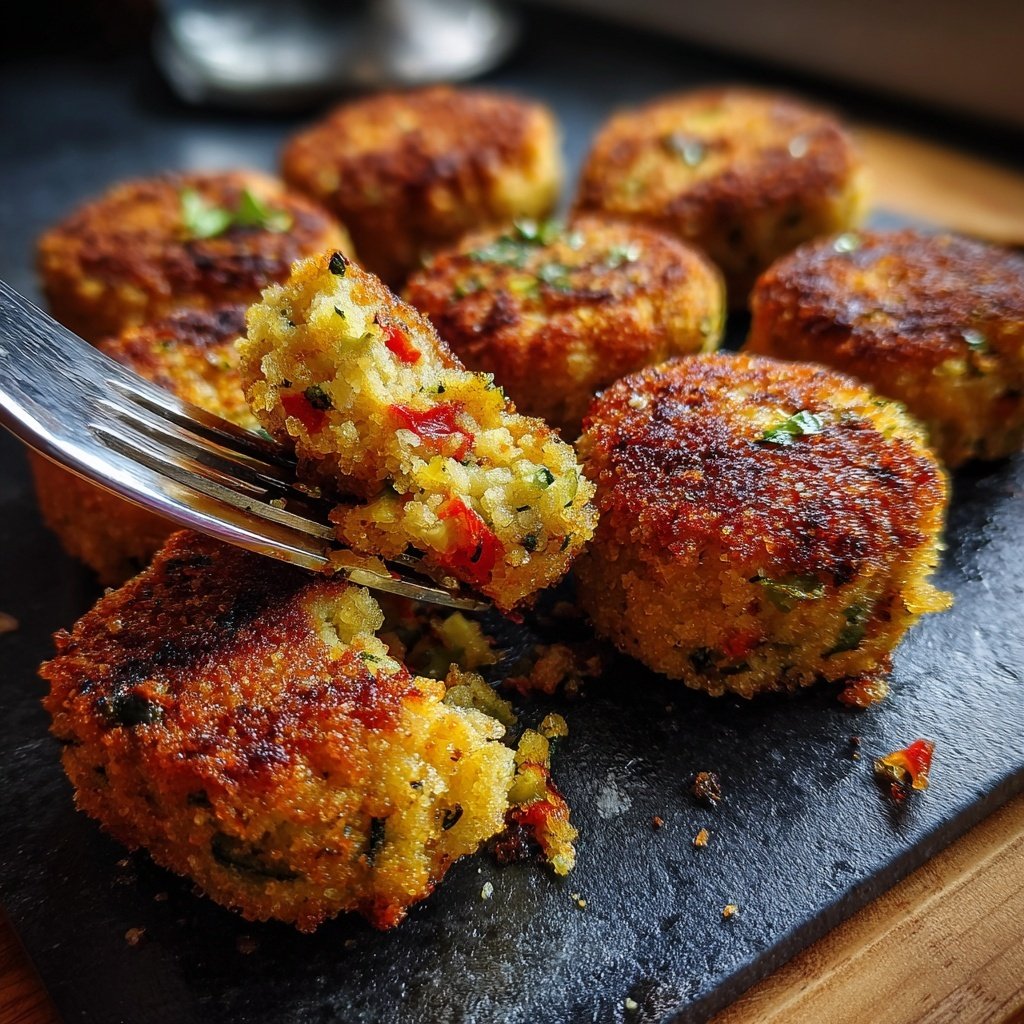 Crispy Polenta Veggie Nuggets