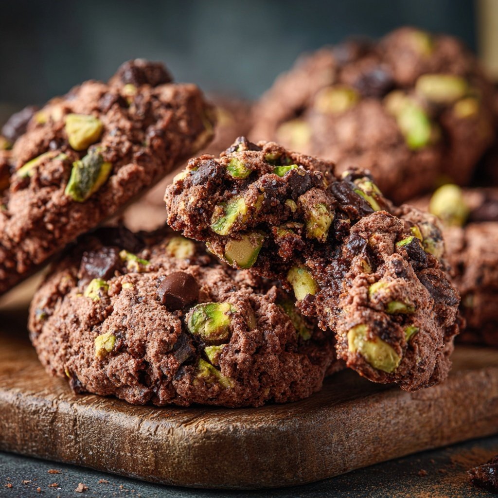 Chocolate Pistachio Cookies