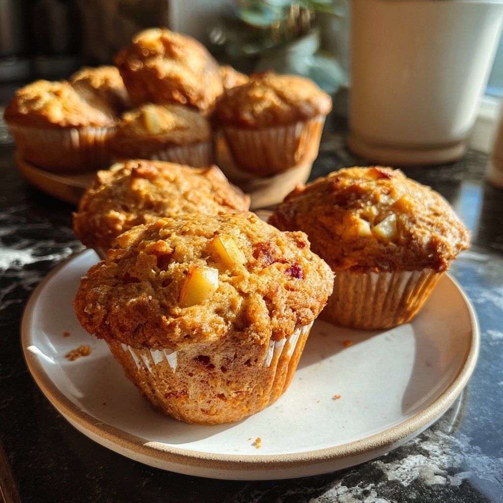 Cinnamon Apple Yogurt Muffins