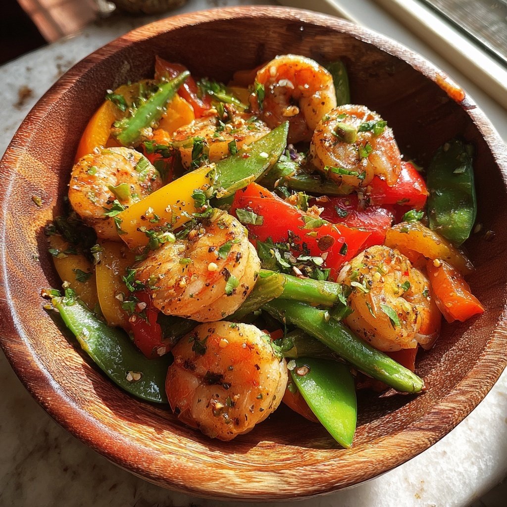 Easy Healthy Shrimp And Vegetable Bowl