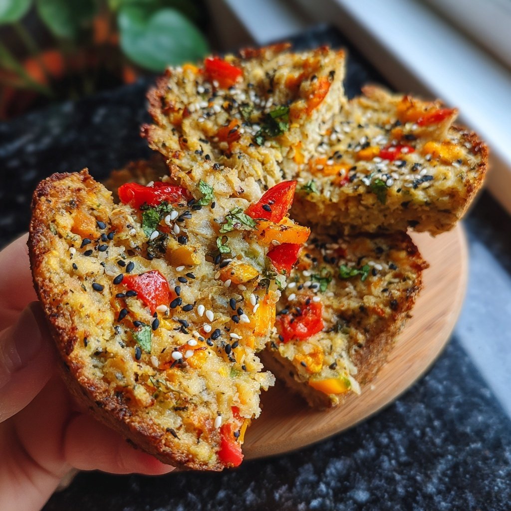Baked Veggie Rice Cakes