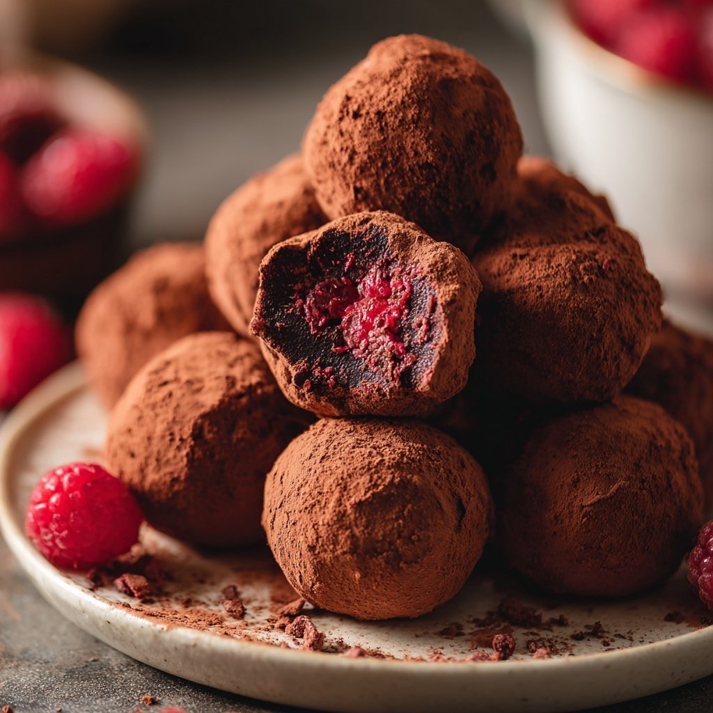 Chocolate Raspberry Truffles