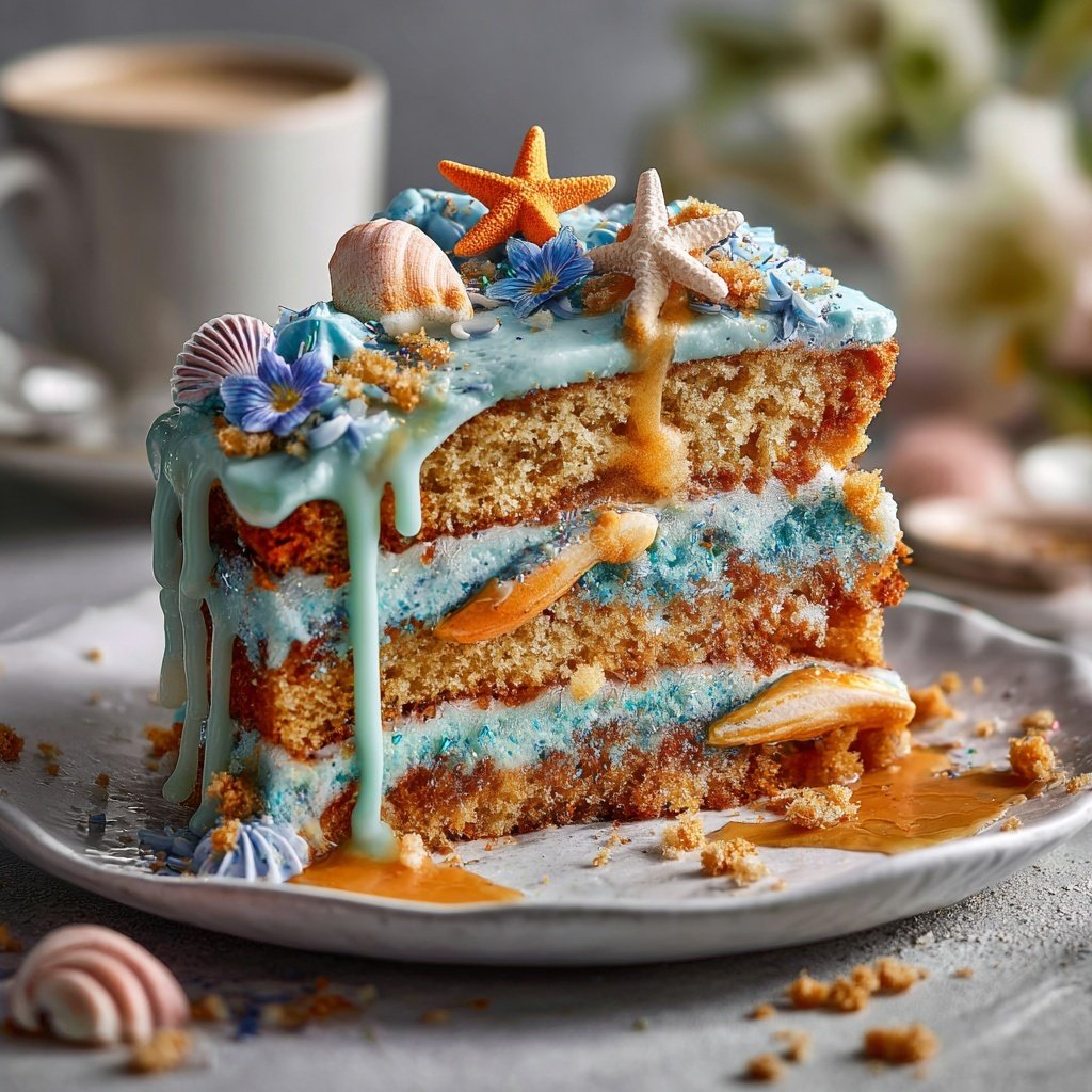 Simple Pisces Birthday Cake