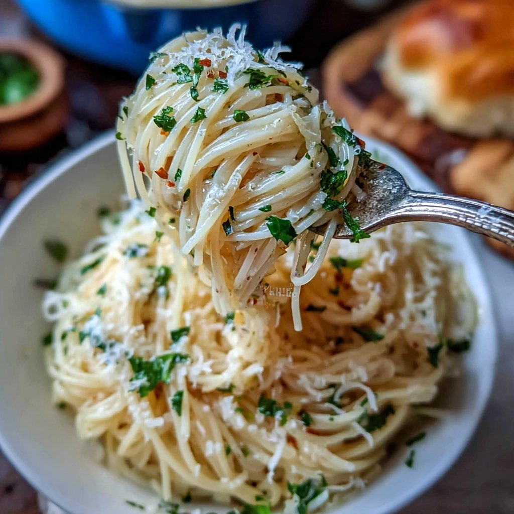 Angel Hair Pasta With Lemon Garlic Butter Sauce